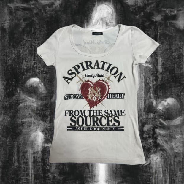 Y2k gyaru printing tshirt
