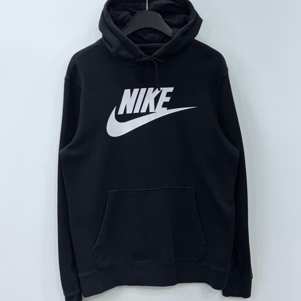 나이키 스우스 로고 후드 블랙 M