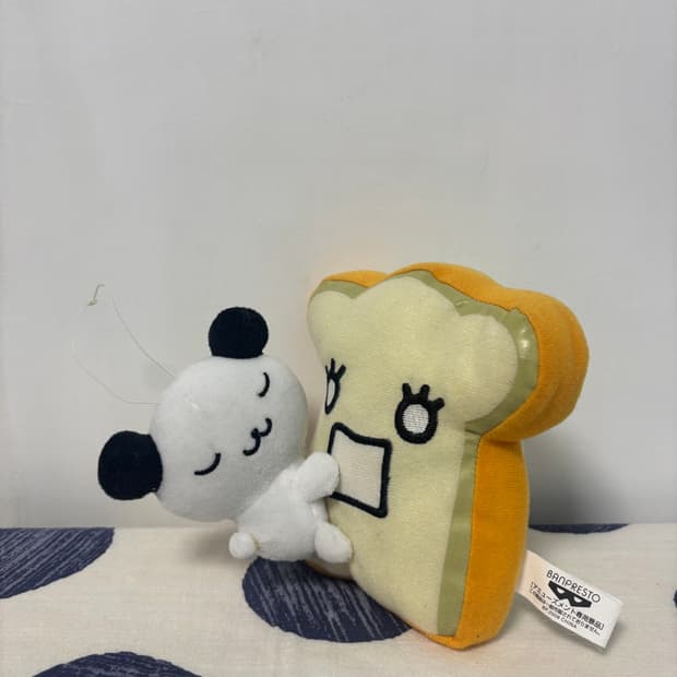 2008년 고전 산리오 판쿤치 식빵 인형 키링