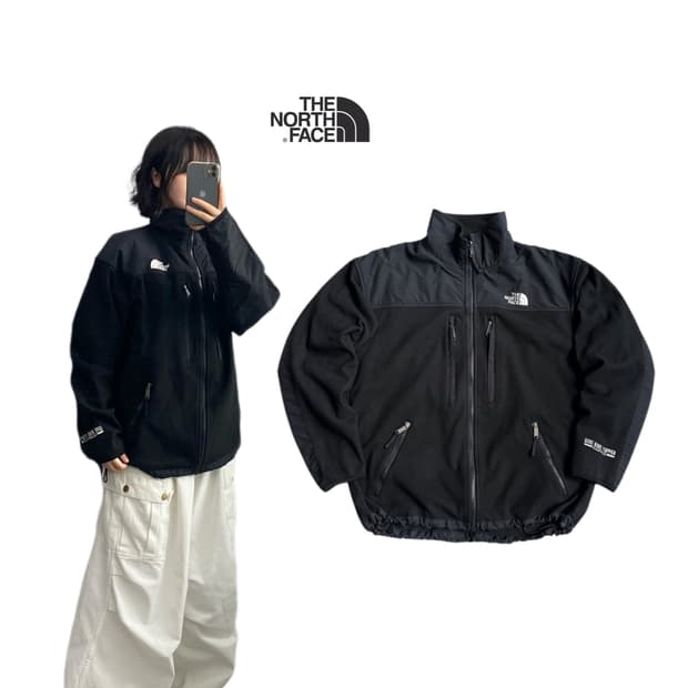 노스페이스 고어 윈드스토퍼 데날리 플리스 자켓 블랙