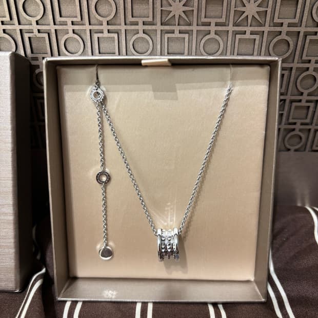 불가리 세이브더칠드런 실버 목걸이 (줄연장) 