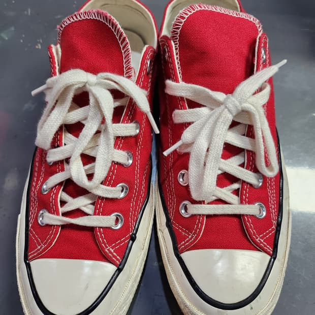 498) 컨버스 척 70 빈티지 캔버스 애나멜 스니커즈