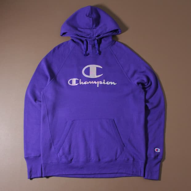 Champion 챔피온 기모 퍼플 후드티 