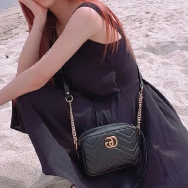 구찌 마몽 마틀라세 크로스백/숄더백 정품S급(감정O)