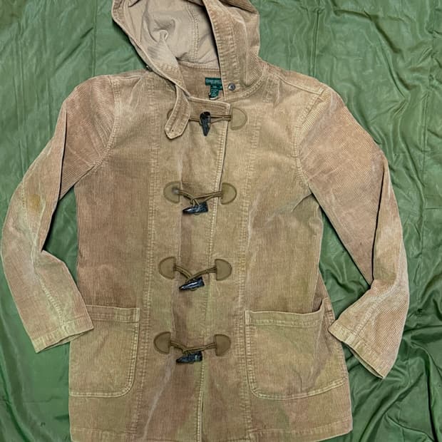 로렌 진 컴퍼니 코듀로이 더플코트 M