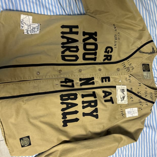 캐피탈 치노 그레이트 컨트리 데미지드 베이스볼 롱슬리브 셔츠(상품 텍 O