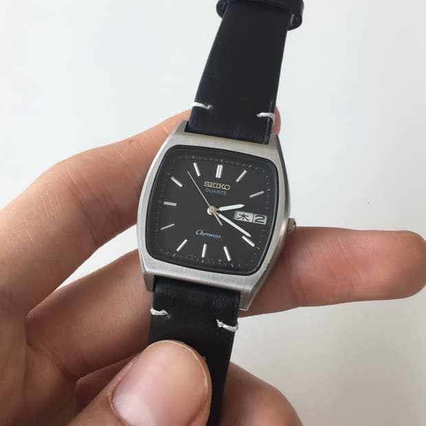 80s seiko chronos square quartz