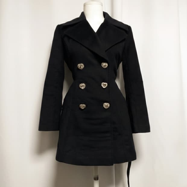 양산형지뢰계 코트 달천대장 y2k 공겜여주 히메로맨틱갸루 핀터깔 펑크로리