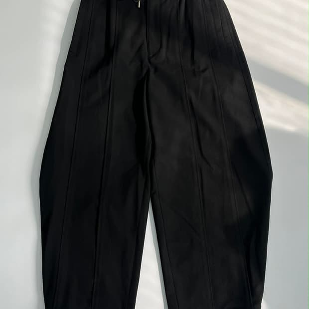 송지오 24ss 신형 엘라스틱 웨이스트 와이드 팬츠