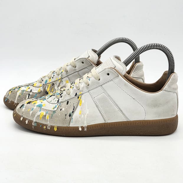 메종 마르지엘라 우먼스 독일군 스니커즈 페인트 (37)