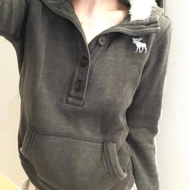 유일매물)아베크롬비 헨리넥 후드티