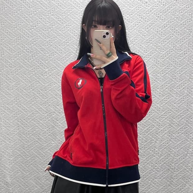 폴로 랄프로렌 올드스쿨 레트로 배색 져지 집업 L C10182