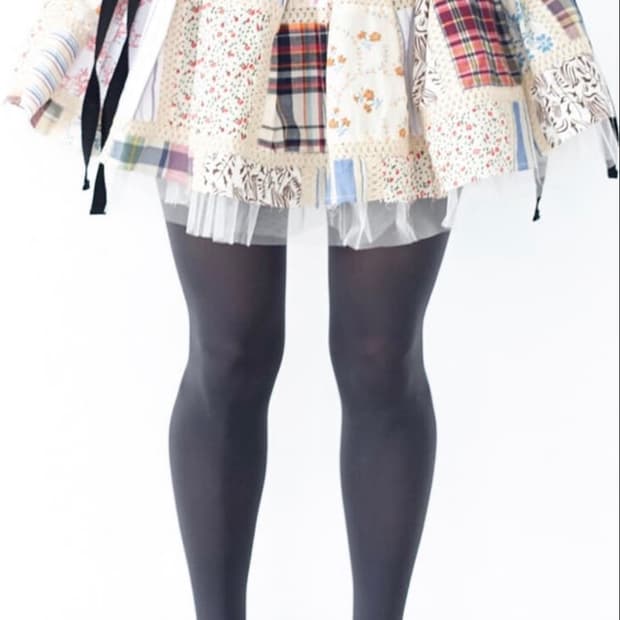 샵페어리 patchwork tulle skirt