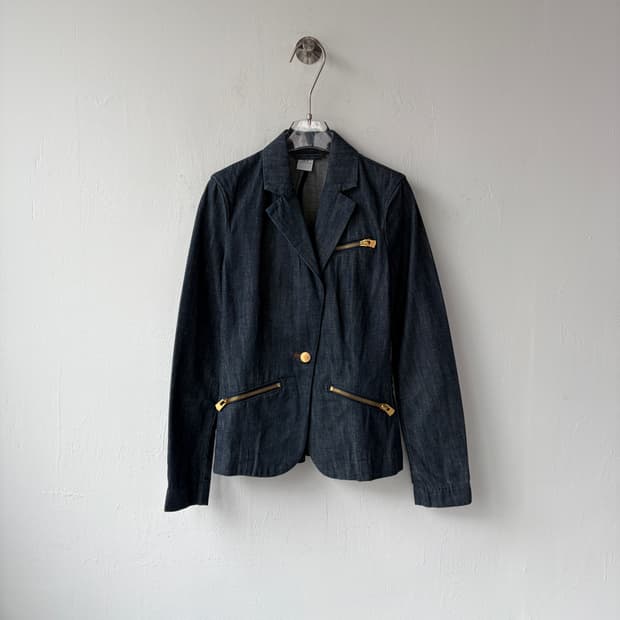 아르마니 익스체인지 데님 테일러드 자켓 