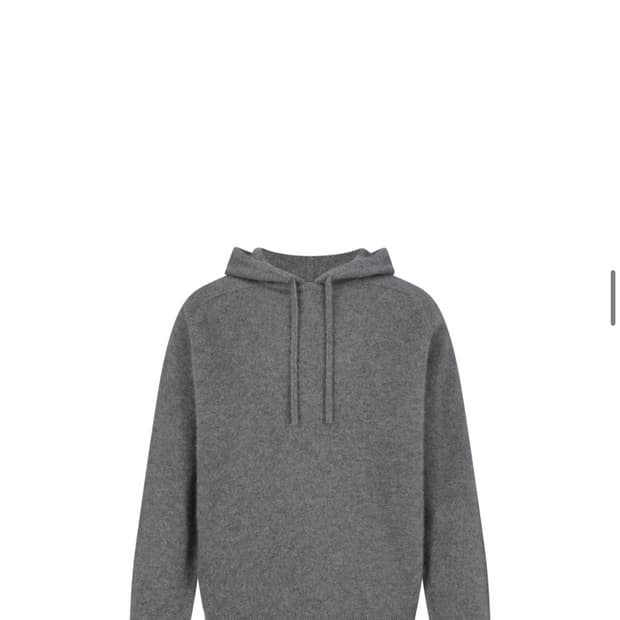 (구매) 아모멘토 라쿤 후드 니트 m사이즈 차콜 색상