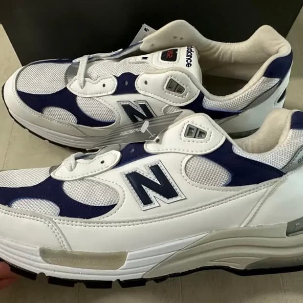 [295] 뉴발란스 992 화이트 네이비 m992ec