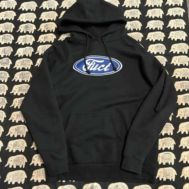 Fuct oval logo hoodie 퍽트 쉘터 오발 로고 후드티
