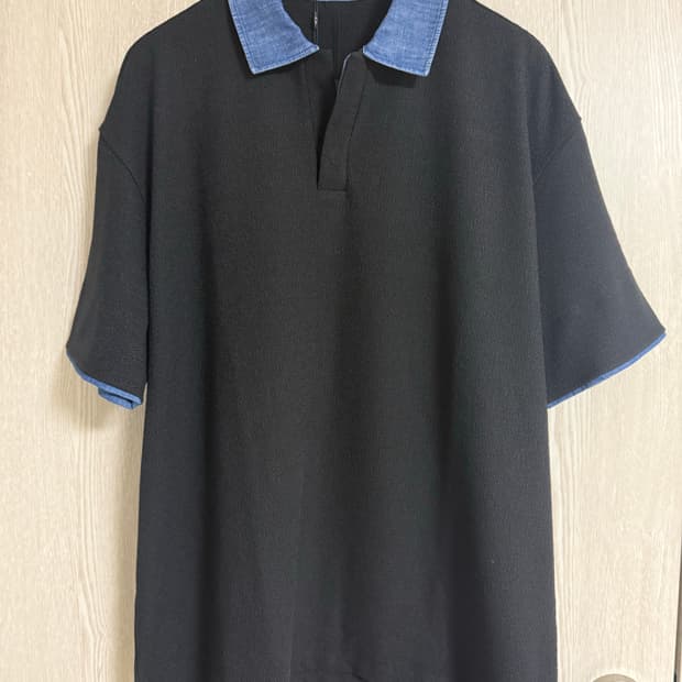알레그리 데님 카라 티셔츠 새상품