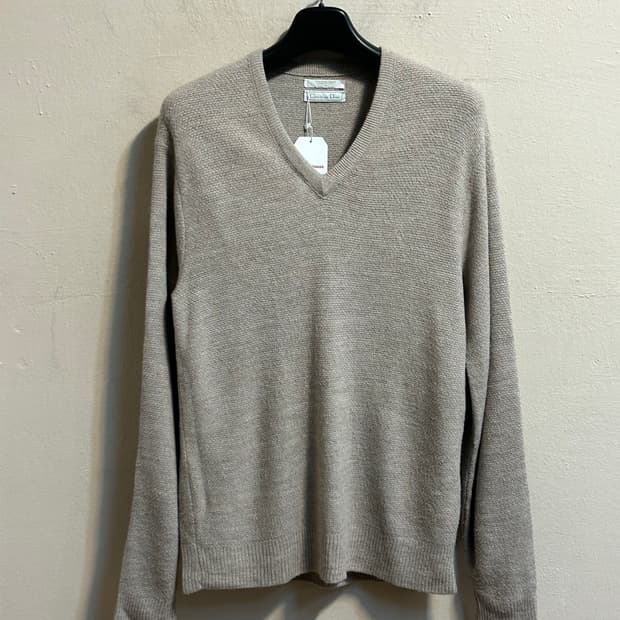 크리스찬 디올 브이넥 니트 스웨터 