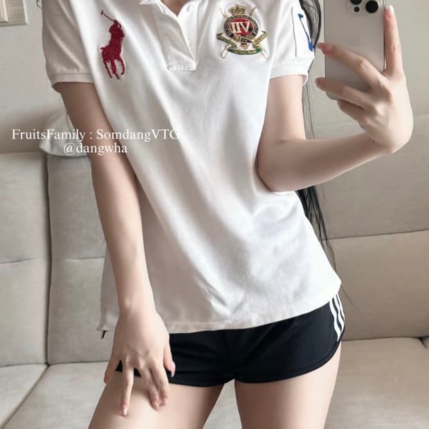 폴로 랄프로렌 빅포니 치프키프 화이트 레드 pk 반팔 