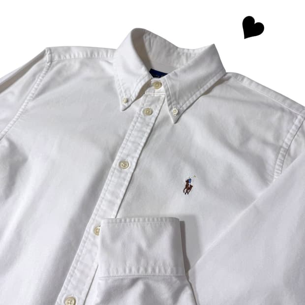 신형 폴로 랄프로렌 옥스퍼드 화이트 셔츠