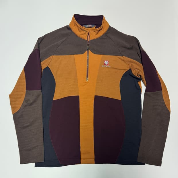 블랙야크 기능성 등산 하프집업 긴팔 티셔츠 L