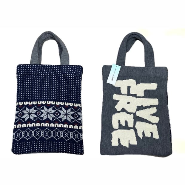 꼼데가르송 셔츠 live free 토트백