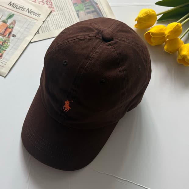 Polo 폴로랄프로렌 초코 x 브라운 코튼 치노 볼캡