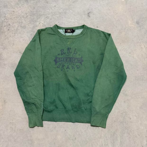RRL 더블알엘 아메리카 워크웨어 스웻셔츠