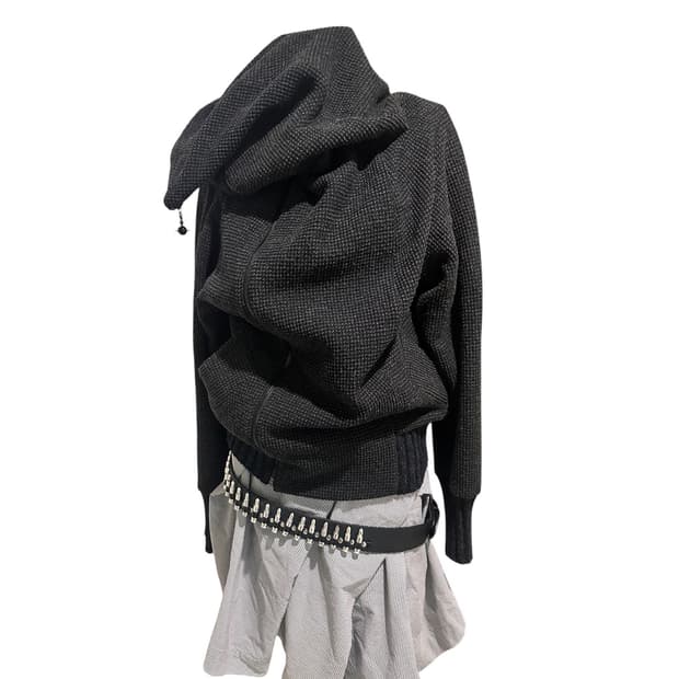 비비안웨스트우드 orb지퍼 비대칭 후드집업