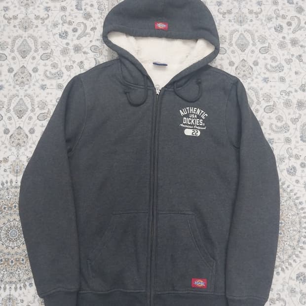 디키즈 기모 후드집업 차콜 그레이 M