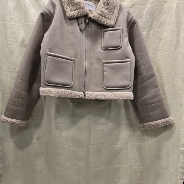 양털 가죽 크롭자켓 66~77