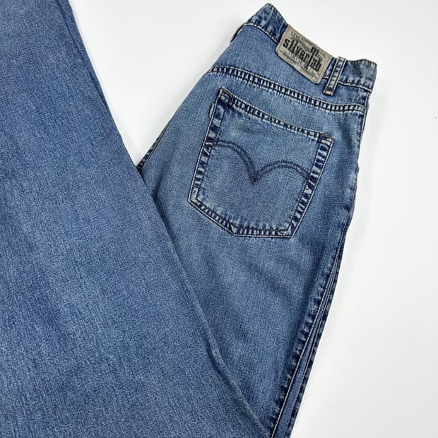 리바이스 오리지널 실버탭 루즈핏 데님 팬츠 (32인치)