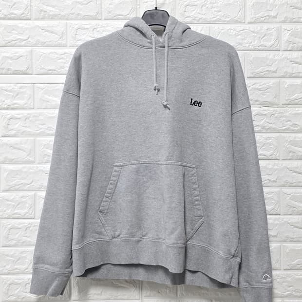 택포_ 21s Lee 회색 후드티 L