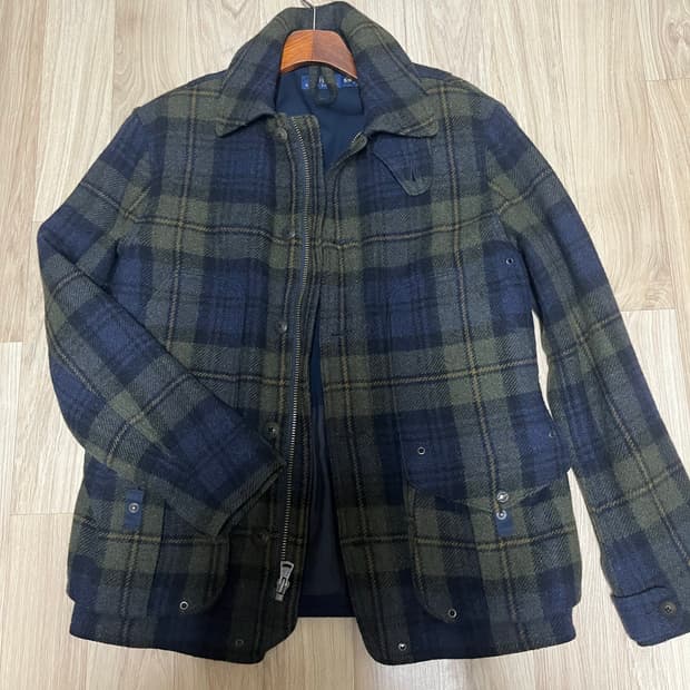 폴로 랄프로렌 블랙와치 울 헌팅 자켓 s(95-100)