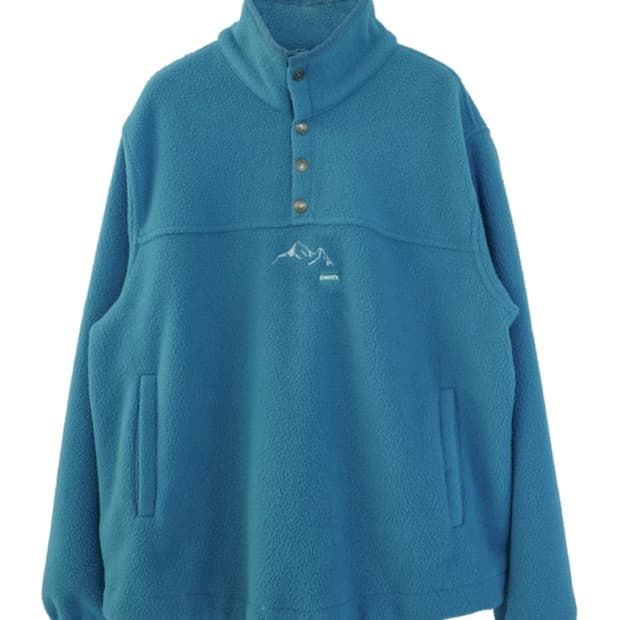 에옹쓰 mountain fleece top deep green