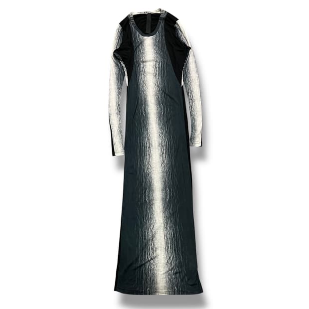  Gareth Pugh 패턴 롱 원피스 y14838