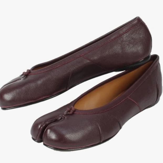 메종 마르지엘라 뉴 타비 발레리나 슈즈