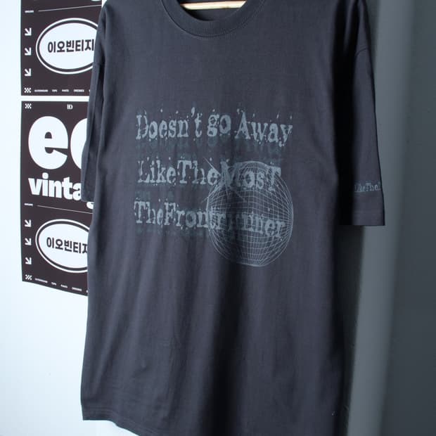 (L-XL) 라이크더모스트 반팔 티셔츠 그래픽 차콜 스트릿-H34509
