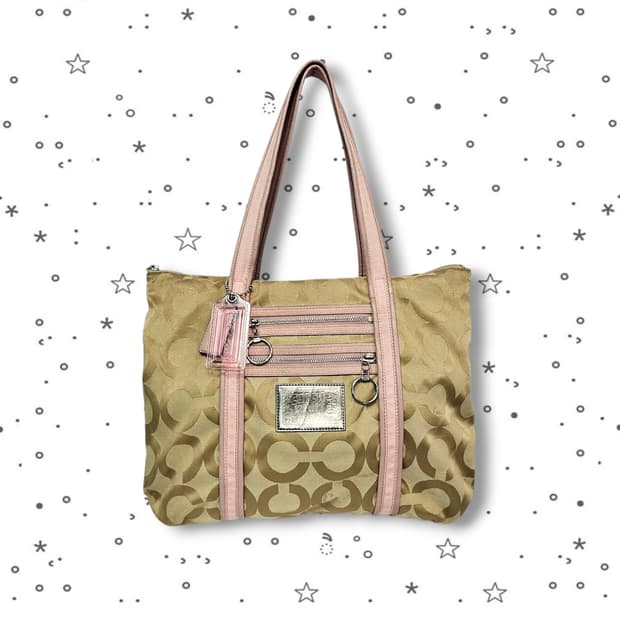 Coach 코치 파피 핑크 토트백