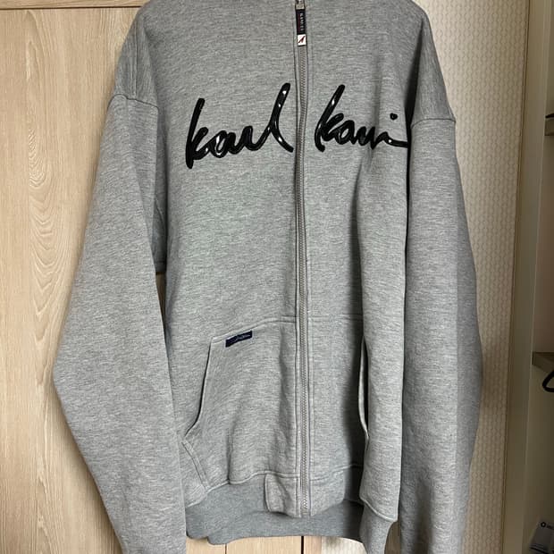 00s 칼카니 스펠아웃 그레이 후드집업 y2k 힙합