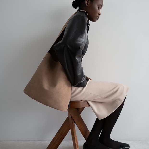 (새상품) [LFM] Carolyn Midi Skirt (Beige/S)