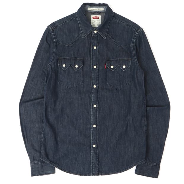 리바이스 인디고 딥블루 데님 셔츠
