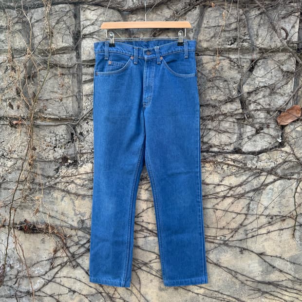 80s 리바이스 빈티지 20508 중청 데님 팬츠 32