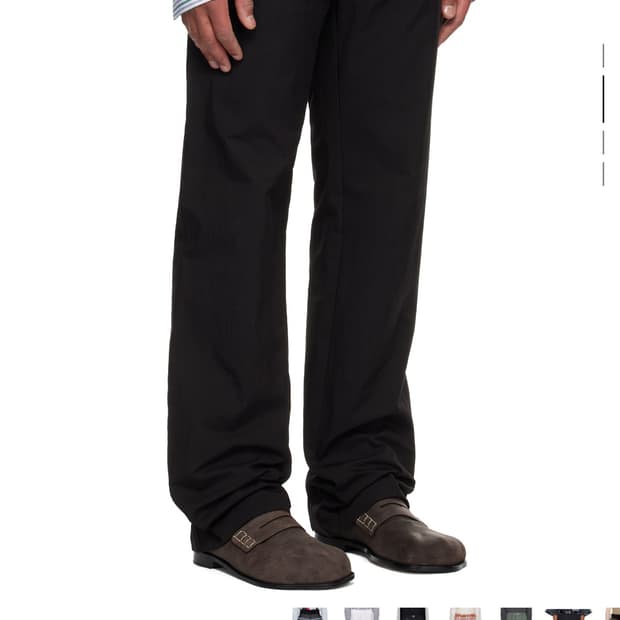 구해요))EDWARD CUMING 블랙 스택 테일러드 슬랙스