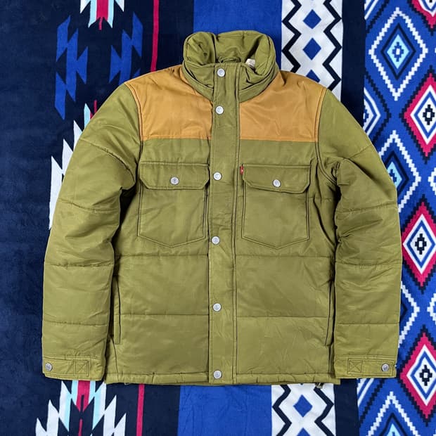 리바이스(R)택 배색 패딩자켓 (실측확인)