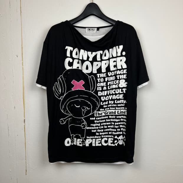 JPN ONE PIECE 쵸파 프린팅 반팔티셔츠 L