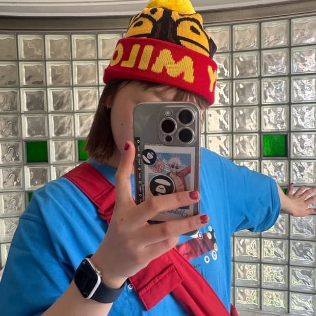 BABY MILO 핑크 베이비 마일로 비니