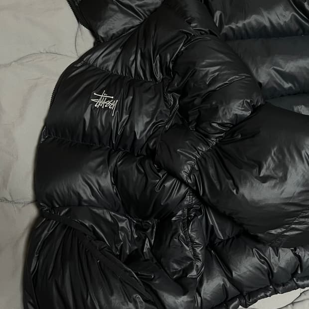 스투시 다운 파카 마이크로 립스탑 팬텀 블랙 사이즈 L 판매