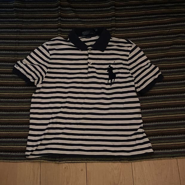 폴로 빅포니 스트라이프 카라